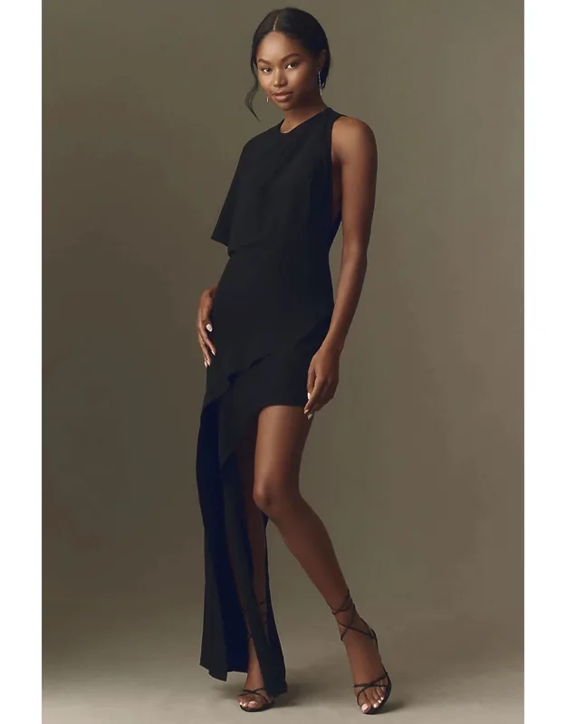 Halsey High-low Drape Dress