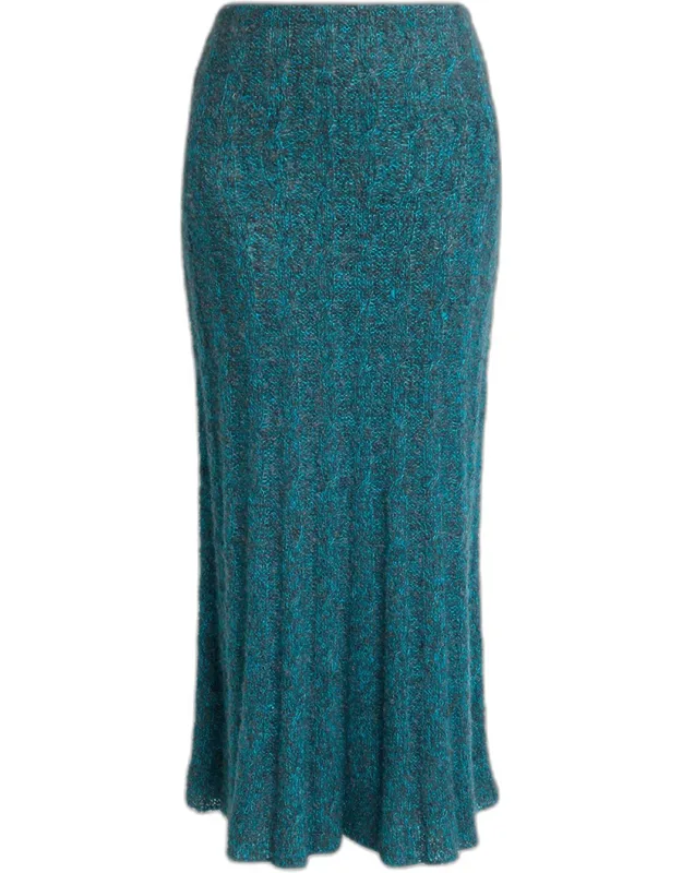 Wide-rib Ankle Skirt