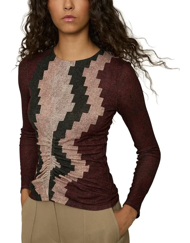 Printed Wool-blend Top