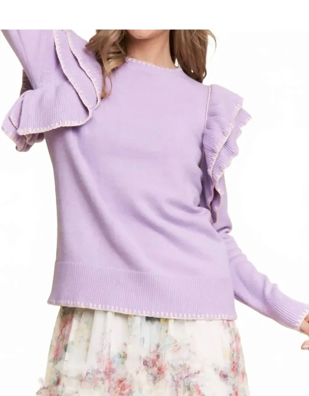 Amara Ruffle Knit Top
