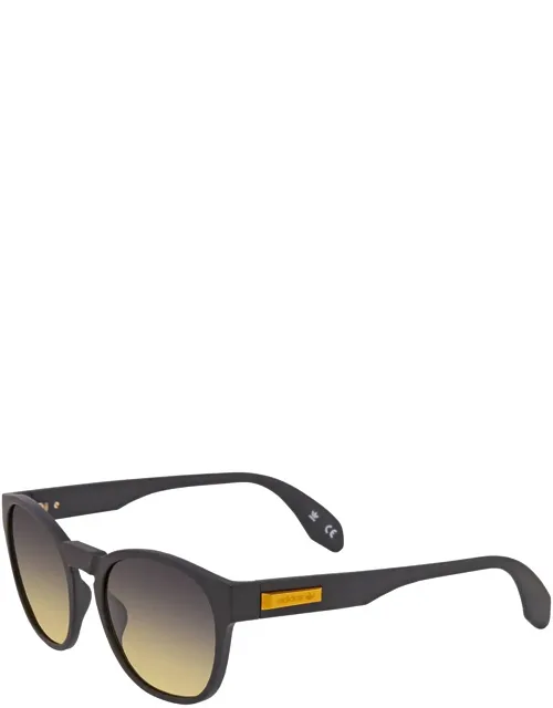 Gradient Smoke Oval Sunglasses