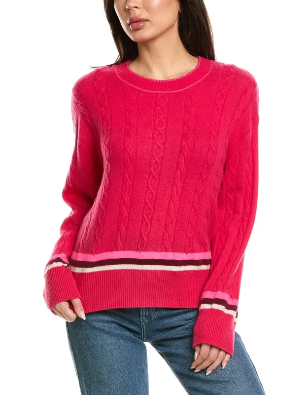 Varsity Cable Crewneck Sweater