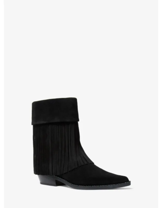 Fringed Suede Boot