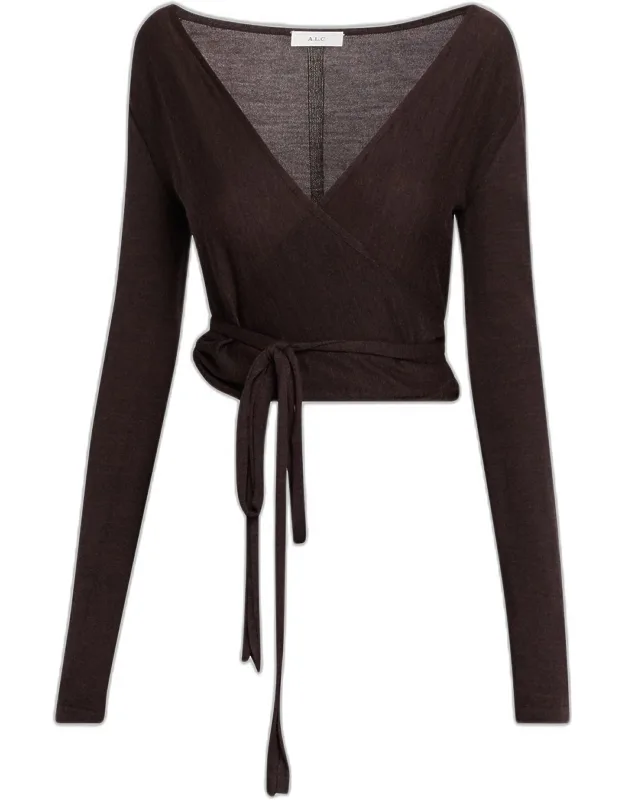 Merino Wool Wrap Sweater