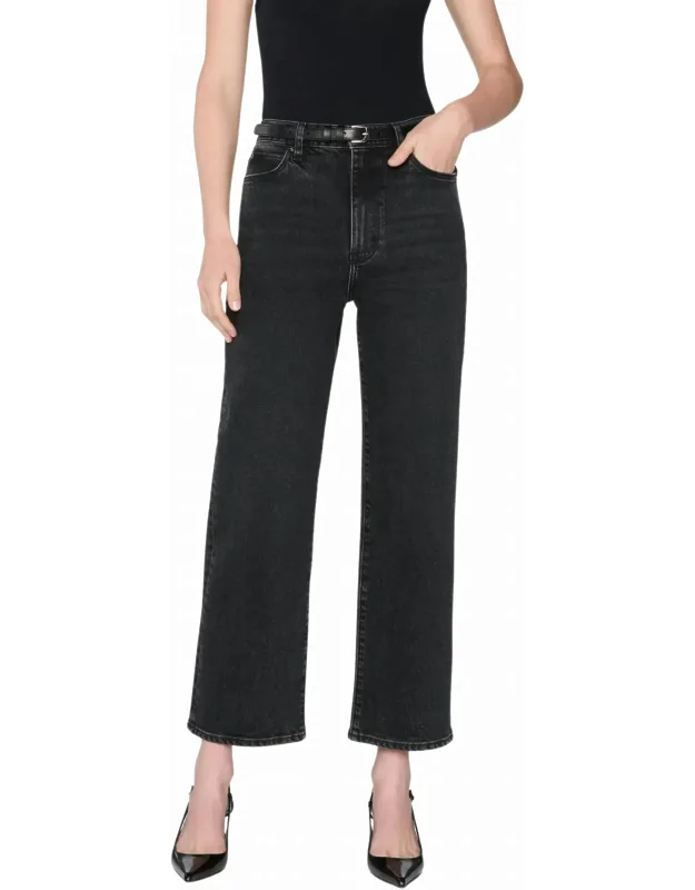 Wide-leg Cropped Jeans