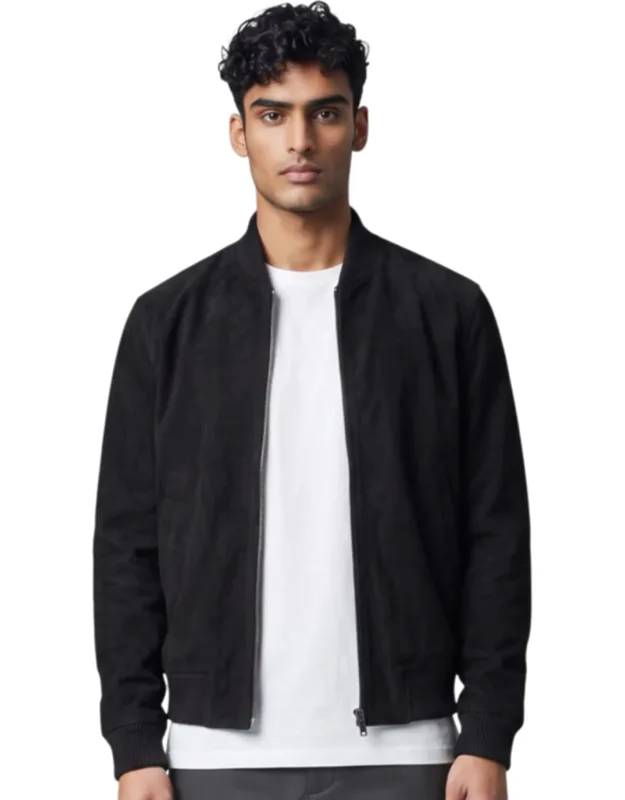 Goat Suede Ma-1 Bomber Jacket-antalya