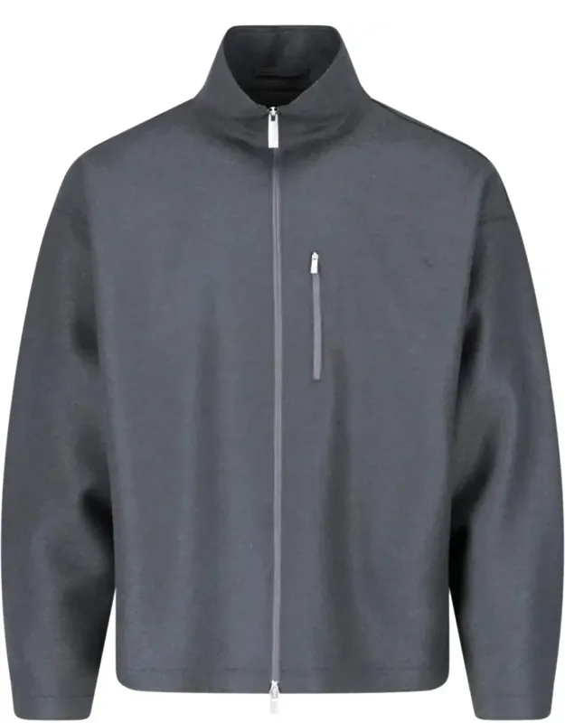 Zip-front Virgin Wool Jacket