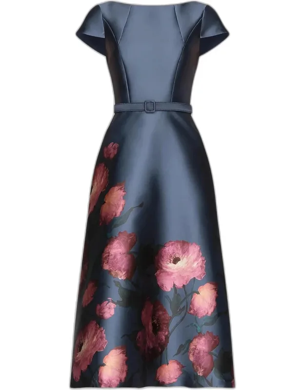 Poppy Tea-length Cocktail Dress