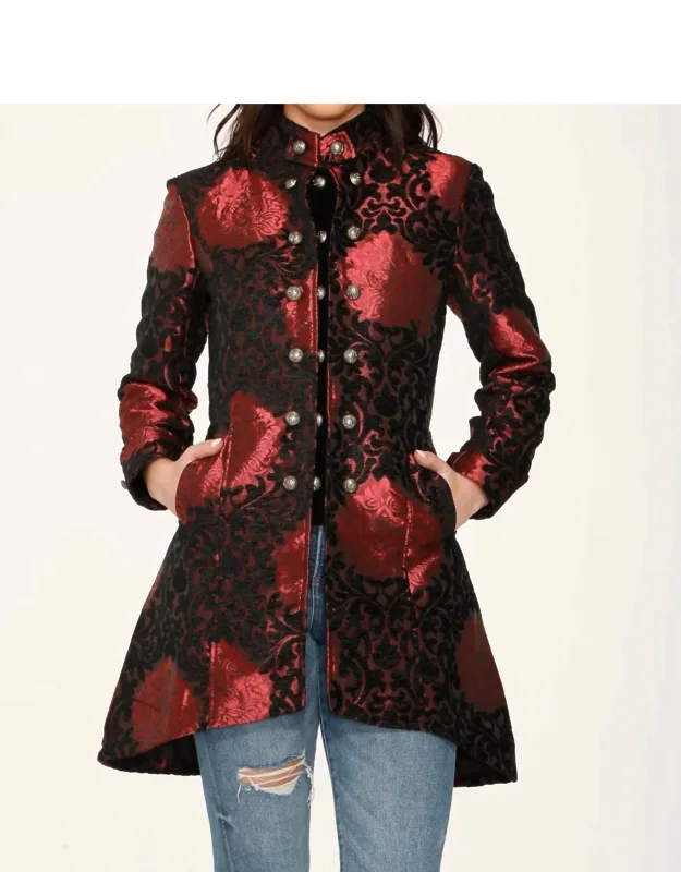 Brocade Hilo Coat
