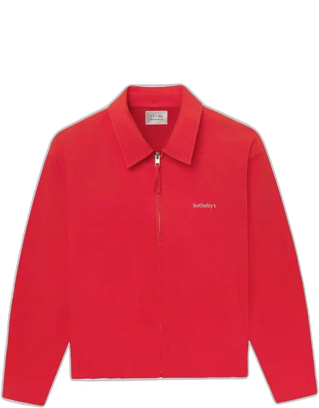 Cotton Zip-up Bomber Jacket
