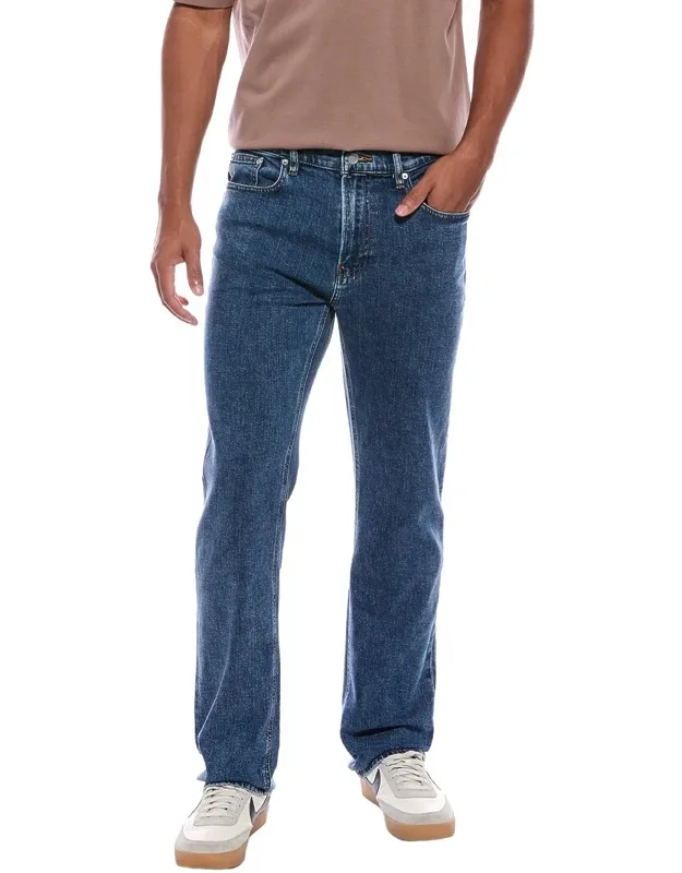 Frame Denim Blue Lake Modern Straight Jean With Belt Loops And Classic Five-pocket Styling