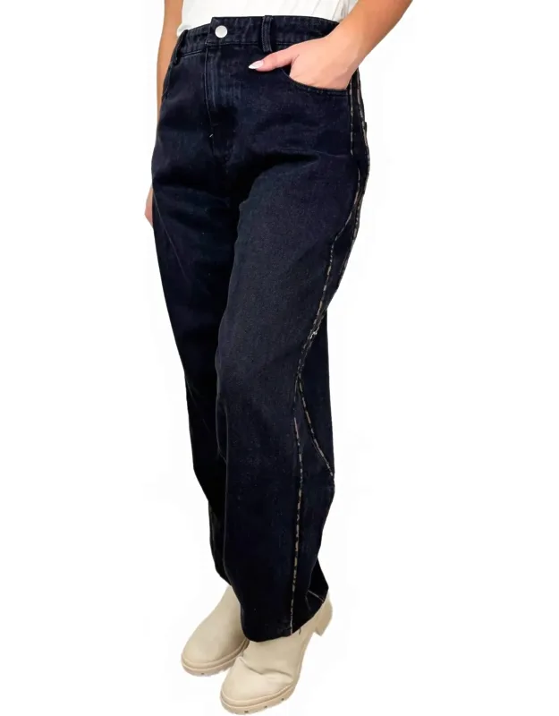 Wild Whispers High-rise Cotton Blend Barrel Jeans