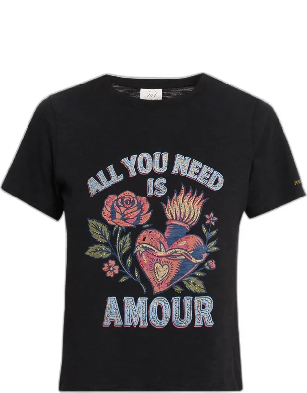Amour Graphic Cotton T-shirt