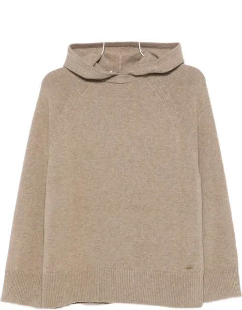 Raglan-sleeve Cashmere Hoodie