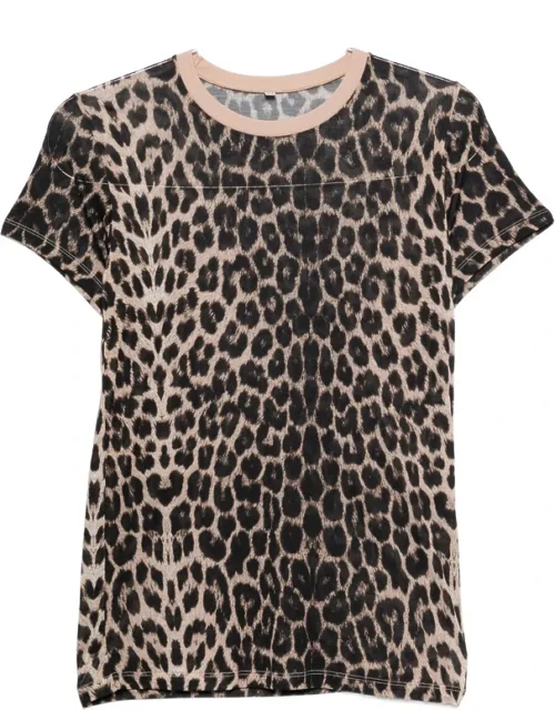 Leopard-print T-shirt