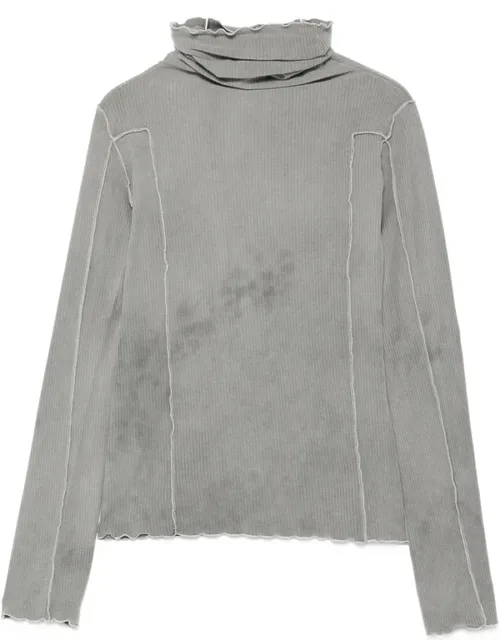 Ribbed Exposed-seam Top