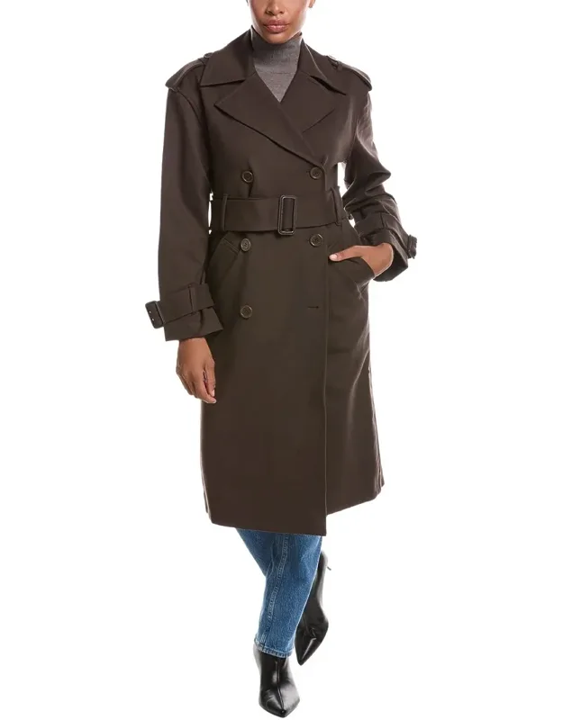 Double Knit Trench Coat