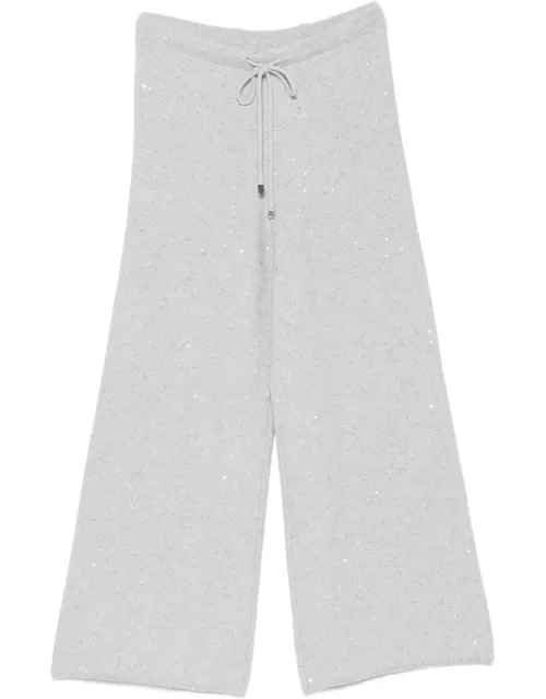 Sequin-embellished Drawstring Trousers