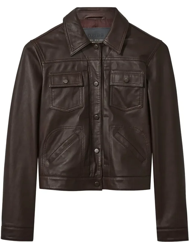 Ely Sheep Leather Trucker Jacket