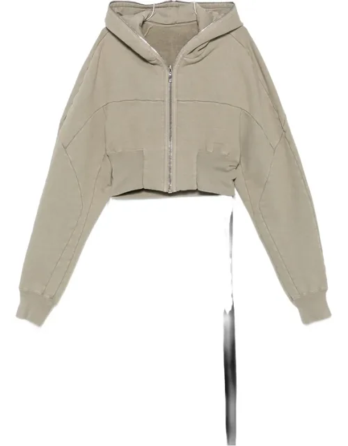 Cropped Zip-up Hoodie