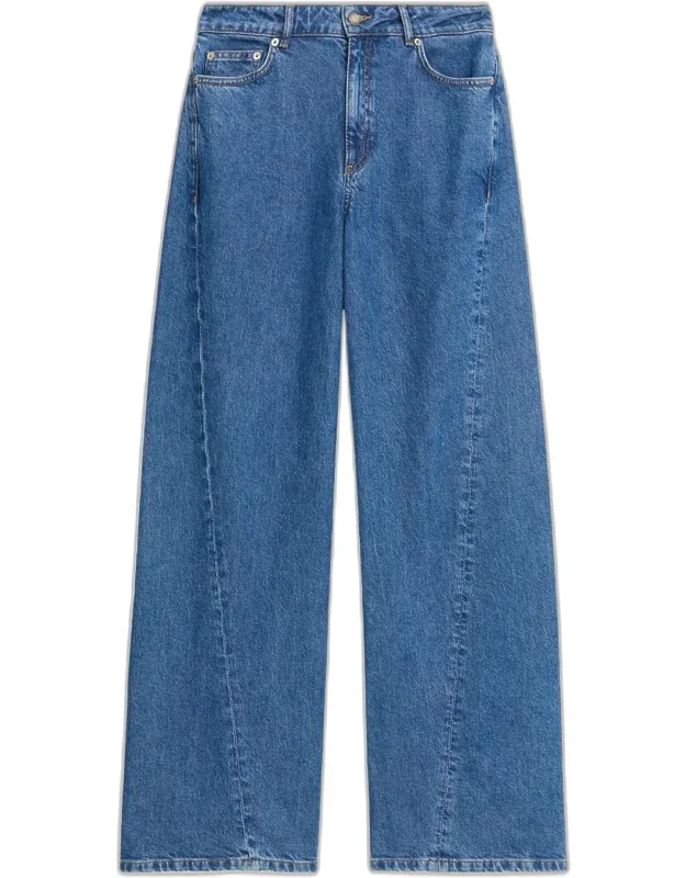 Wide-leg Denim Jeans