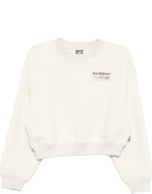 Logo-print Cropped Sweater