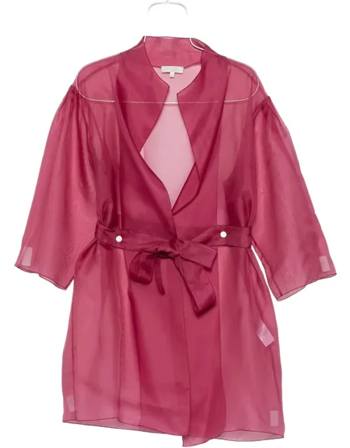 Sheer Belted Coat