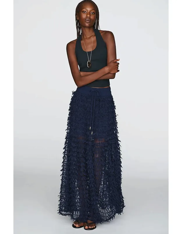 Textured Midi Skirt