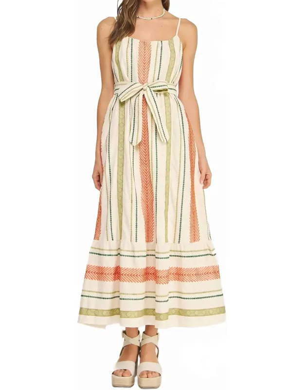 Penzance Cotton Embroidered Maxi Dress
