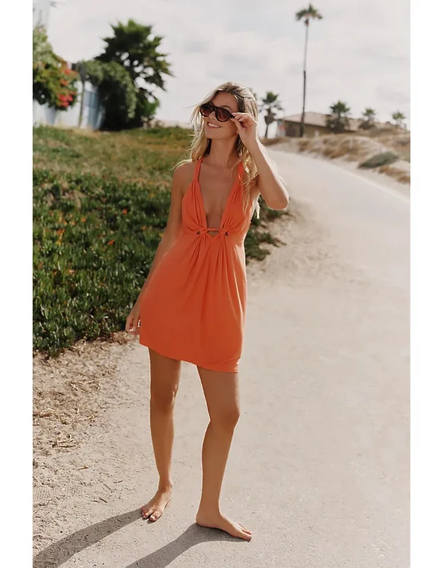 Plunge Mini Dress