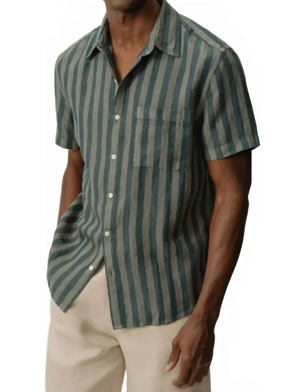Ola Striped Button Down Shirt