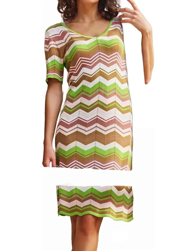 Zig Zag Knit Dress