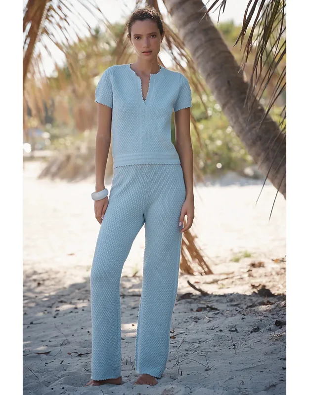 Knit Wide-leg Pants