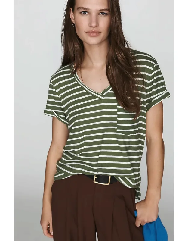 Drapey V-neck Tee