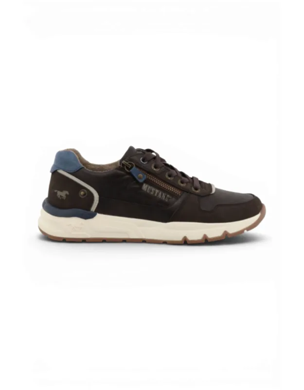 Faux Leather Trainer Sneakers
