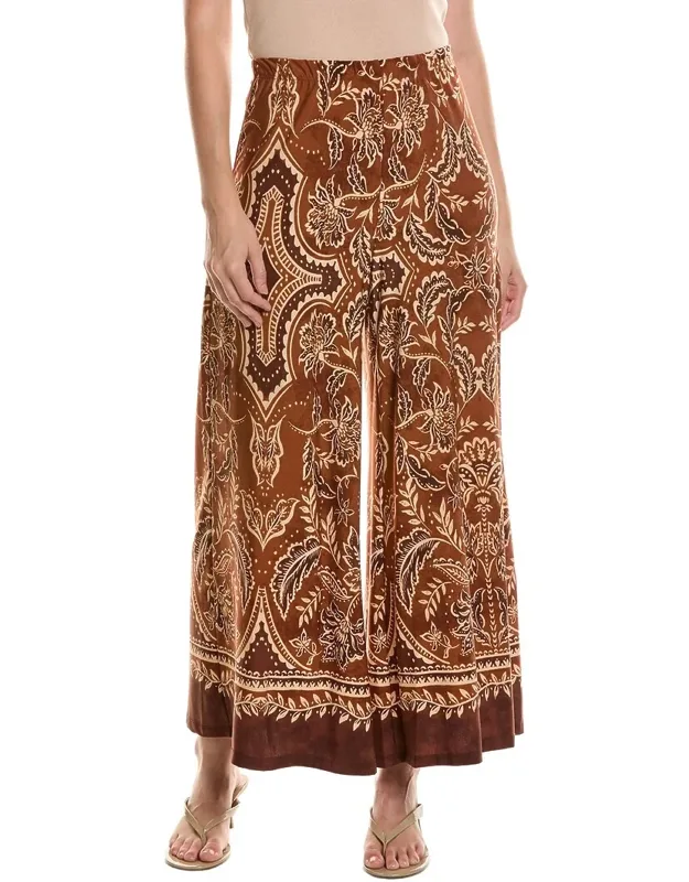 Pull-on Wide Leg Pants