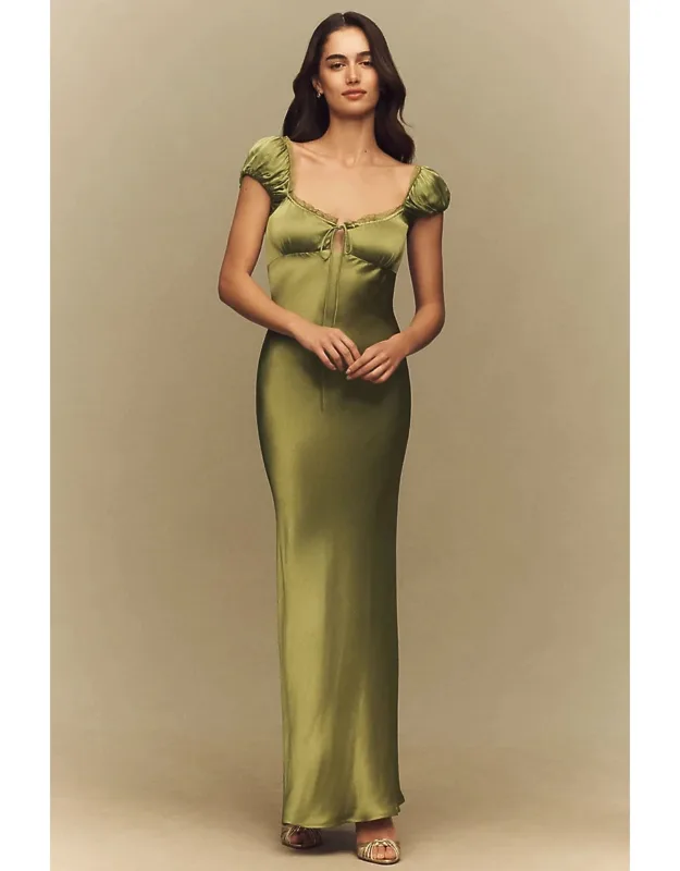 Satin Maxi Dress