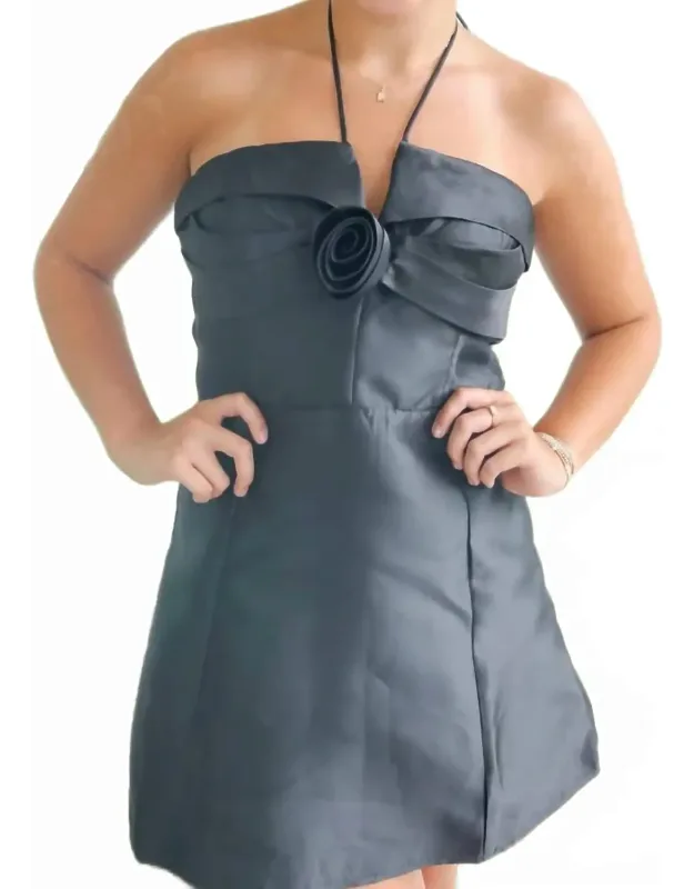 Fleur Halter Neck Mini Dress