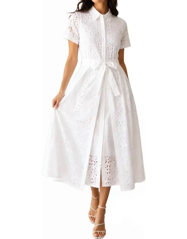 Lace Dress With Skirt Overlay
