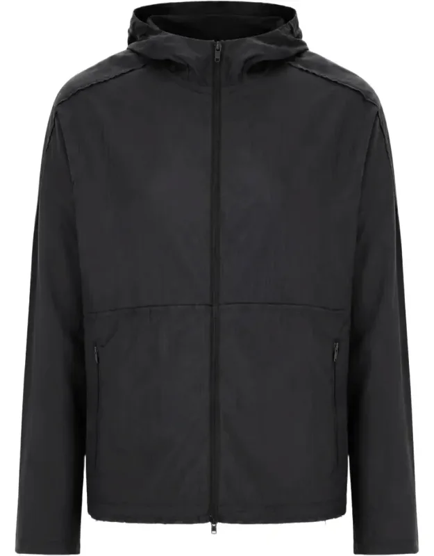 Sleek Hooded Sports Jacket