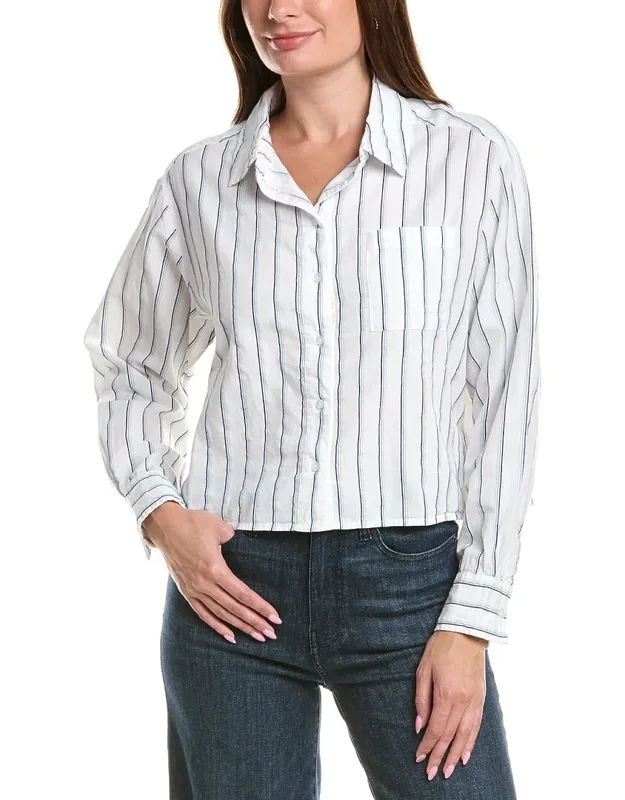 Cropped Button Down Shirt
