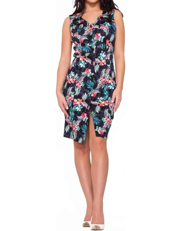 Tropical Safari Wiggle Dress