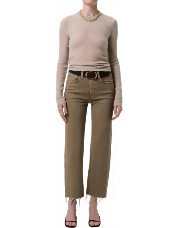 Palma Straight Raw Hem Jeans