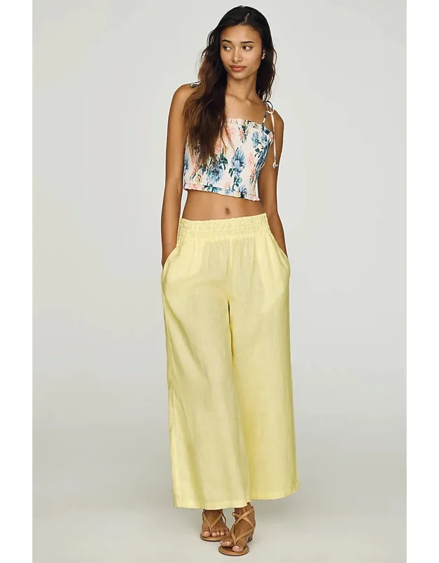 Linen Pull-on Pants