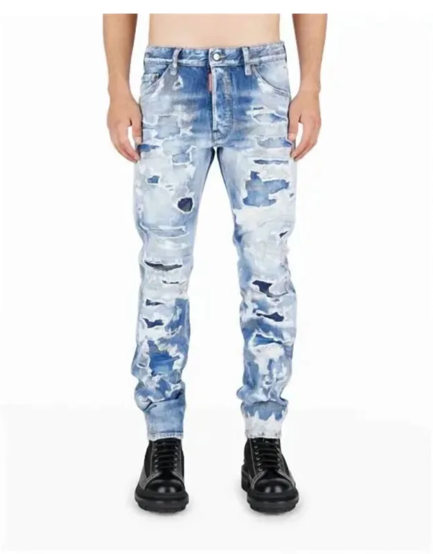 Light Camo Glitter Wash Cool Guy Jeans