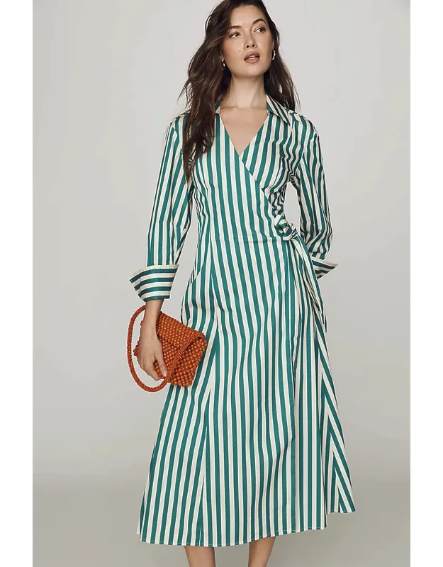 Anya Poplin Midi Dress