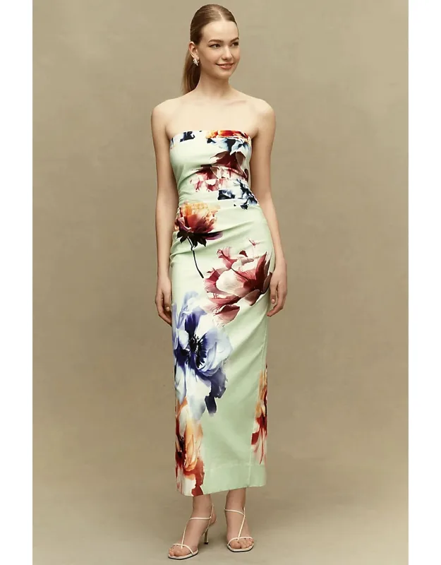 Amaya Strapless Midi Dress