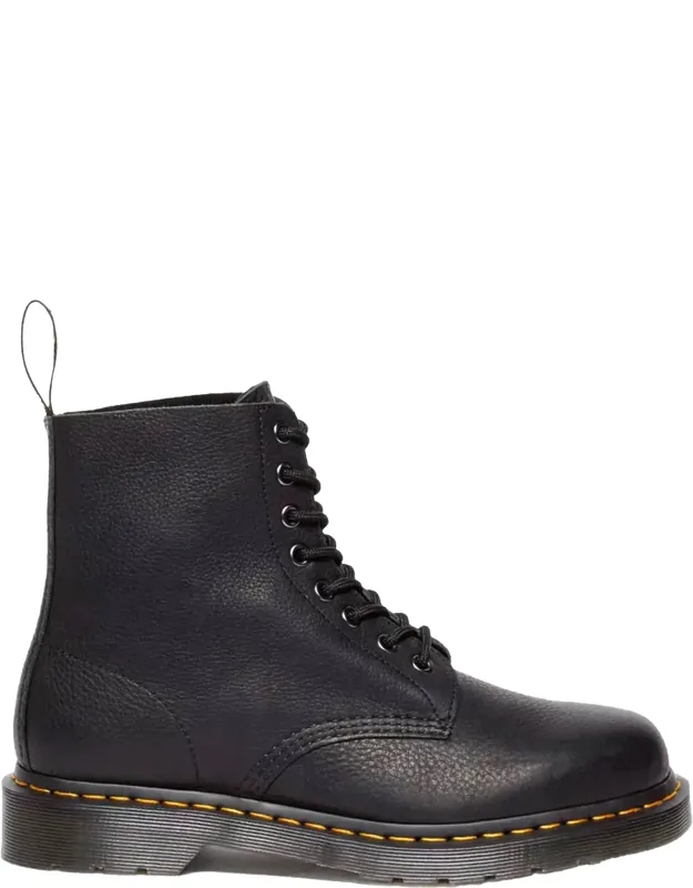 Smooth Leather Lace-up Ankle Boots