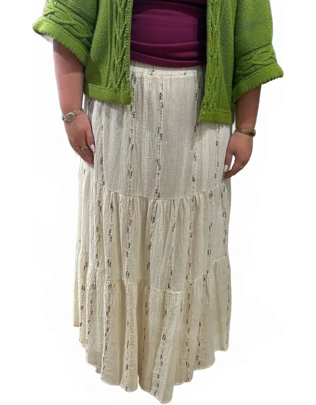 Textured Confetti Maxi Skirt