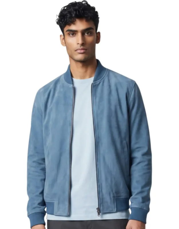 Goat Suede Ma-1 Bomber Jacket-antalya